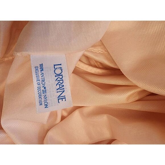 Vintage Lorraine nightgown and robe size small peach pink Rev2 Chemise - Picture 8 of 15